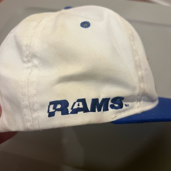 Vintage 80s LA RAMS cap hat team nfl the twill Los Angeles - Picture 6 of 10